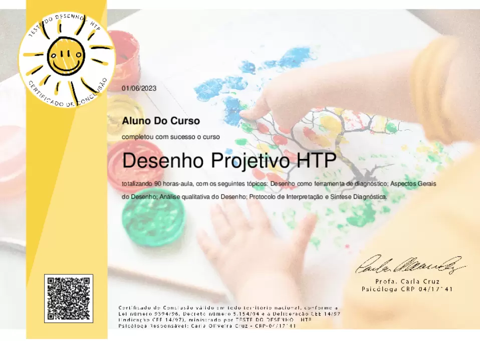 Imagem do certificado